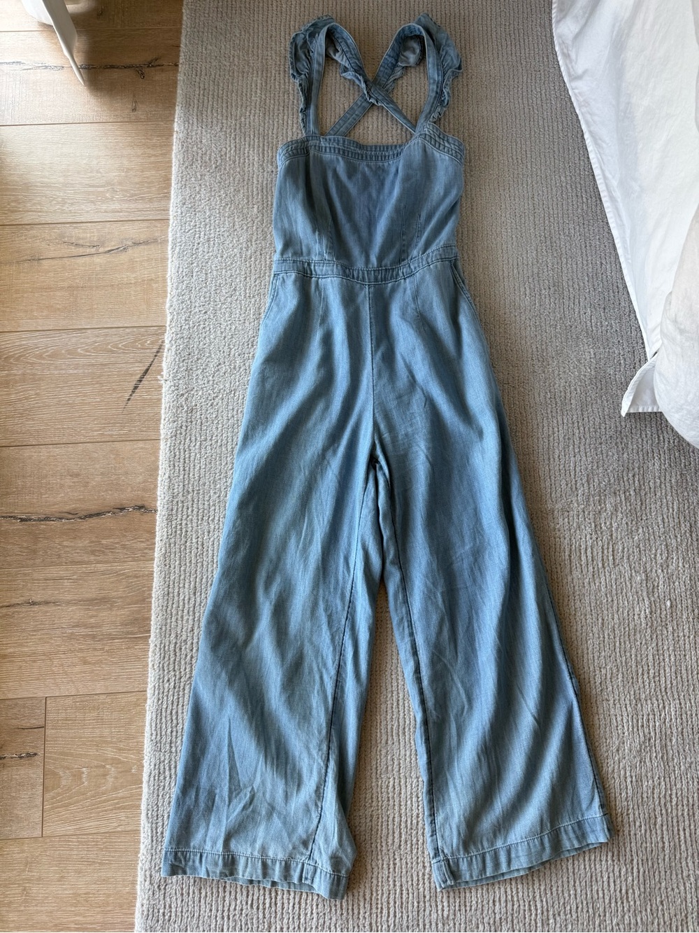 Women's Wide-Leg Denim Jumpsuit